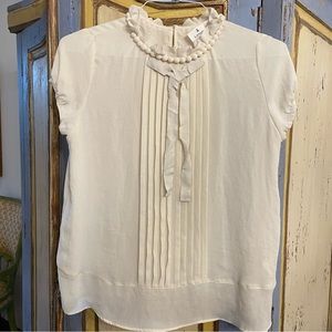 Lanvin en bleu Short Sleeved Blouse with Details